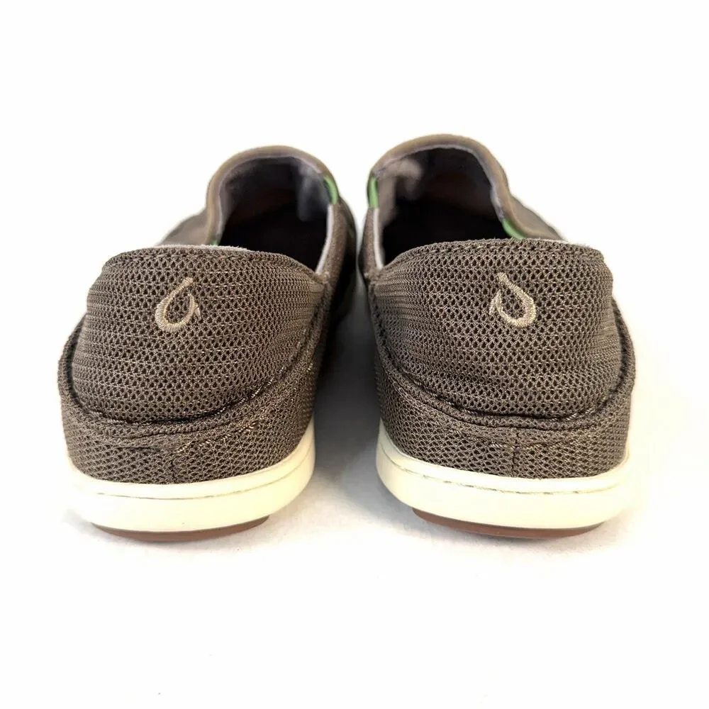 Olukai Nohea Mesh 10188-13AP Mustang Lime Peel Shoes Slip On Men’s Size 10